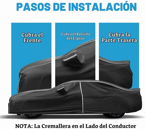 Vista 6 de Funda impermeable para automóvil compatible con Chevy Camaro 2010-2024 para todo tipo de clima, 6 capas, cubierta completa para automóvil con bolsa