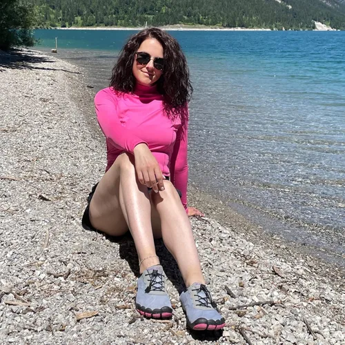 Vista 6 de HIITAVE - Zapatos de agua minimalistas para mujer, de secado rápido, para hacer natación, bucear, surfear, hacer deportes acuáticos, ir a