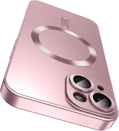 Vista 9 de LEKEVO Funda magnética para iPhone 13 [compatible con MagSafe] [protector de lente de cámara integrado] Funda delgada de silicona suave a prueba