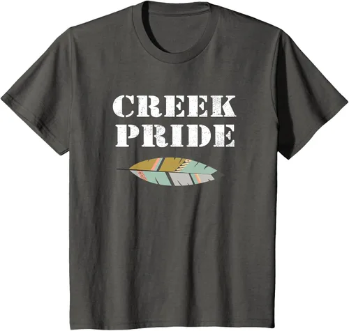 Vista 40 de Creek Native American Pride - Camiseta, Negro, S