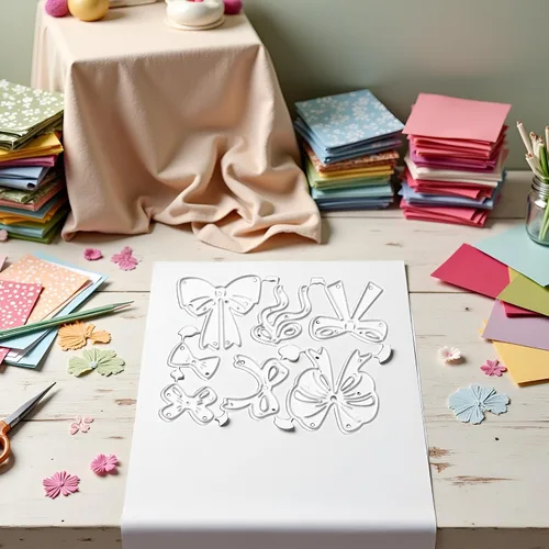 Vista 2 de Troqueles de corte de arco para hacer tarjetas, plantillas de corte para álbumes de recortes, álbum de fotos, troqueles de papel decorativo
