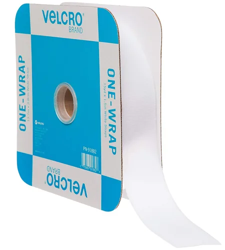Vista 8 de Rollo "One Wrap" de Velcro Brand, para cables. 45 pies x 1.5 pulgadas, rollo grande, color negro, Negro