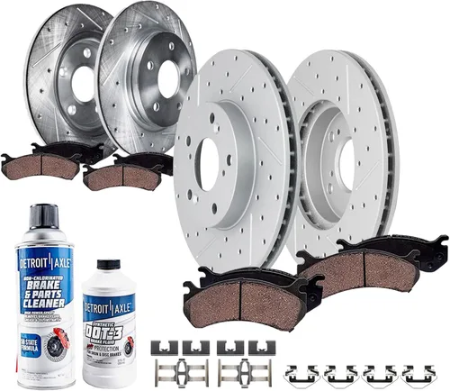 Vista 11 de Detroit Axle - Kit de freno trasero para Chevy GMC Silverado Sierra Suburban 1500 Yukon Tahoe Avalanche Cadillac Escalade Pinza de freno de disco