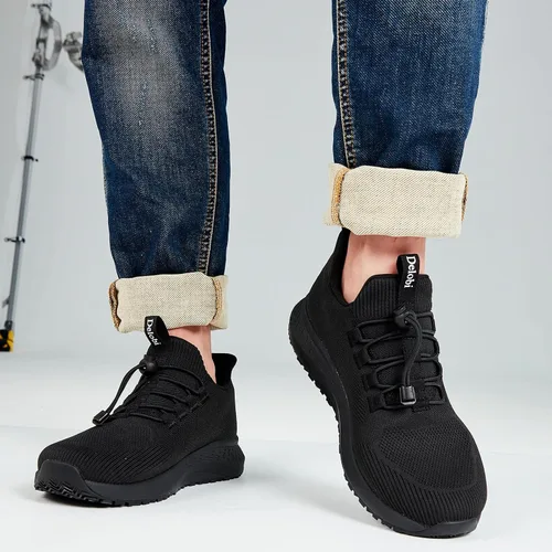 Vista 6 de AEHAO Non Slip Shoes for Men Food Service, Waterproof Work Shoes Restaurant,Slip On Resistant Sneakers, Breathable, Lightweight Walking Shoes for