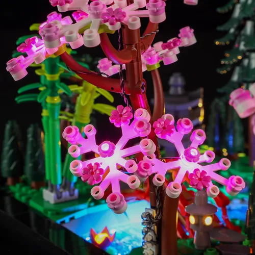 Vista 5 de BRIKSMAX Kit de iluminación LED para Lego Tranquil Garden (versión mejorada)- Compatible con Lego Icons 10315 Modelo de bloques de construcción,