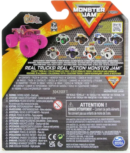 Vista 3 de Monster Jam 2023 Spin Master 1:64 Camión Diecast Series 31 Hyper Fueled Calavera