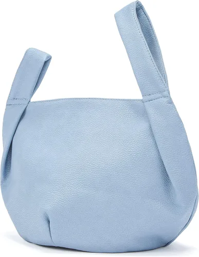Vista 4 de Bolsa pequeña para mujer, de piel suave, con asa superior, bolsa de nudo, monederos y bolsos