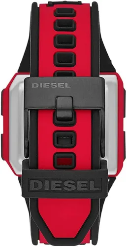 Vista 3 de Diesel Reloj digital de acero inoxidable picado y silicona para hombre Reloj digital picado - DZ1943