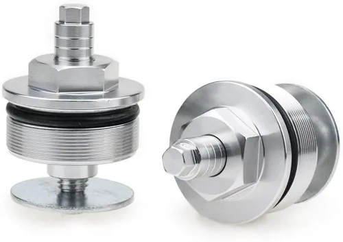 Vista 6 de LANBAO Tapas de horquilla de precarga para Yamaha T-MAX500 (2008-2011) XT660R (2004 2005 06 07 08 2009 2010 2011) MT-03 (2006-2012) Tornillos