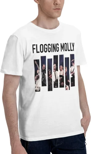 Vista 3 de Camisetas de algodón para hombre, estilo casual, para campamento, manga corta, para temporada completa