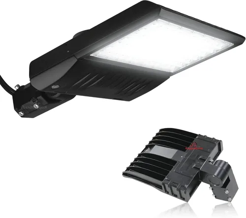 Vista 9 de RuggedGrade Vatiaje de luz LED NextGen IV de 100 W para estacionamiento Negro