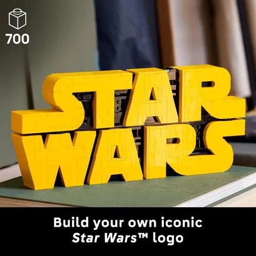 Vista 2 de LEGO Logotipo de Star Wars construido en ladrillo - Juego de construcción para adultos a partir de 18 años - Idea de regalo de Star Wars