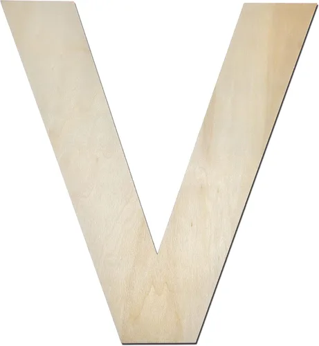Vista 37 de Letra de madera A de 12 pulgadas de grosor, letra de madera grande sin terminar de 1/4 de pulgada de grosor para decoración de pared del hogar Letra