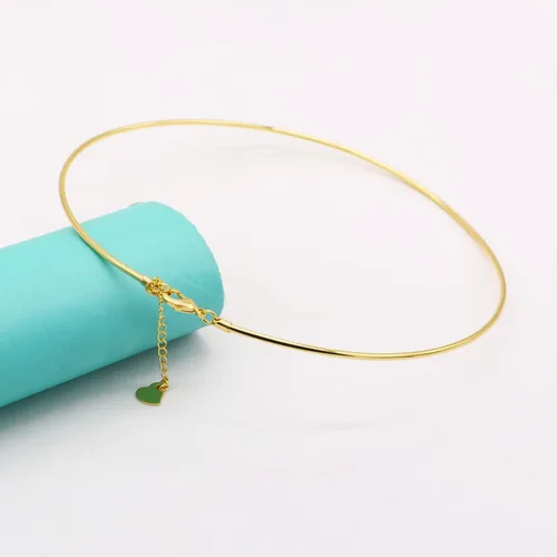 Vista 4 de Dankadi Collar de plata de ley 925 para mujer, collar de cúpula sólida de 0.079 in, simple moda dorada de 16 "18" 20 "+1.9 "longitud ajustable