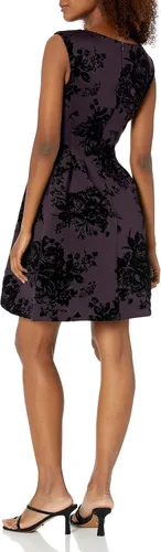 Vista 2 de Vince Camuto Vestido estampado elástico formal para mujer