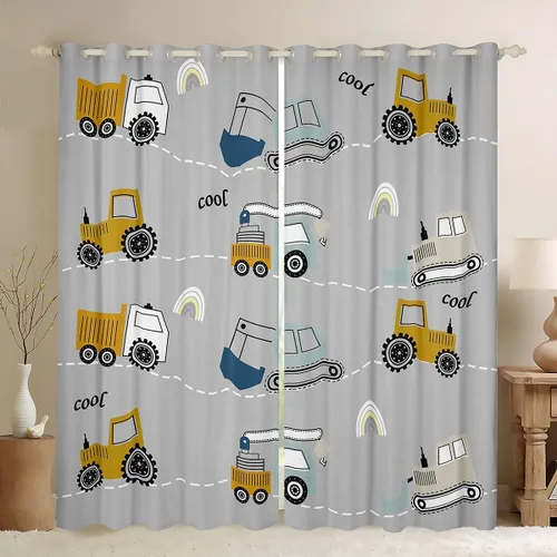 Vista 7 de Feelyou Cortinas opacas con estampado de leopardo para dormitorio, sala de estar, safari, cortinas de oscurecimiento de habitación con purpurina