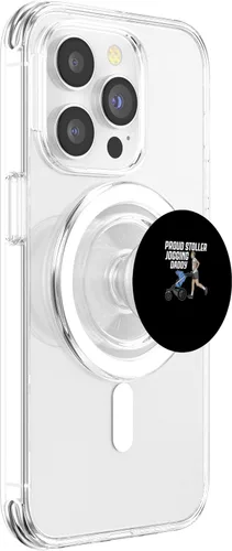 Vista 3 de Jogging Stroller Baby Running Buggy Workout Cardio Fitness PopSockets MagSafe PopGrip for iPhone