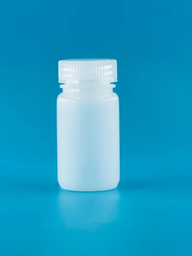 Vista 3 de Botellas de reactivo de 60 ml 2 oz de naturaleza de boca ancha de HDPE con tapas de PP Paquete de 50