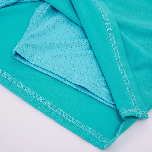 Vista 7 de Jack Smith - Falda short elástica hasta la rodilla para mujer para ejercitar con cordón ajustable en la cintura y bolsillos