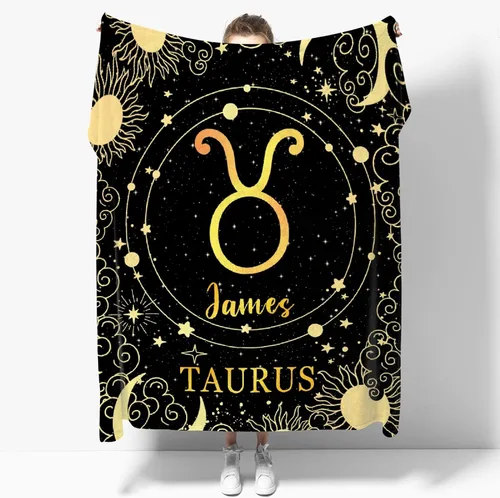Vista 15 de Manta personalizada de acuario, manta de franela suave con horóscopo, acogedora y ligera para sofá y cama, regalo práctico, unisex, talla XS, 40 x