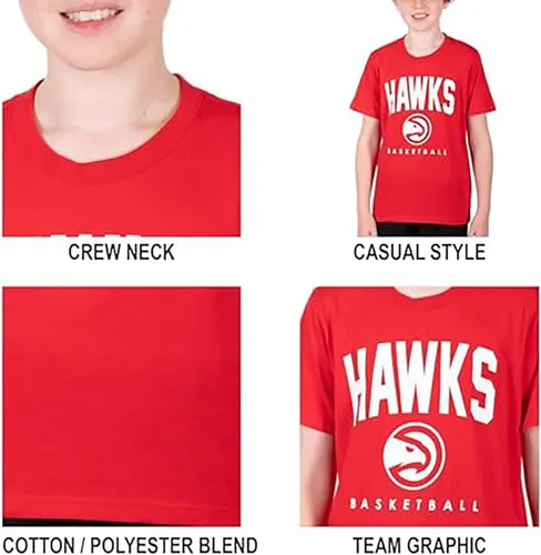 Vista 5 de Ultra Game Camiseta de manga corta oficial de la NBA Arched Plexi para jóvenes