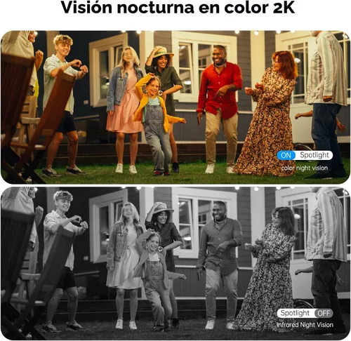Vista 8 de Cámaras de seguridad solares inalámbricas para exteriores, cámaras WIFI solares 5G/2.4G para seguridad del hogar, cámara exterior inalámbrica
