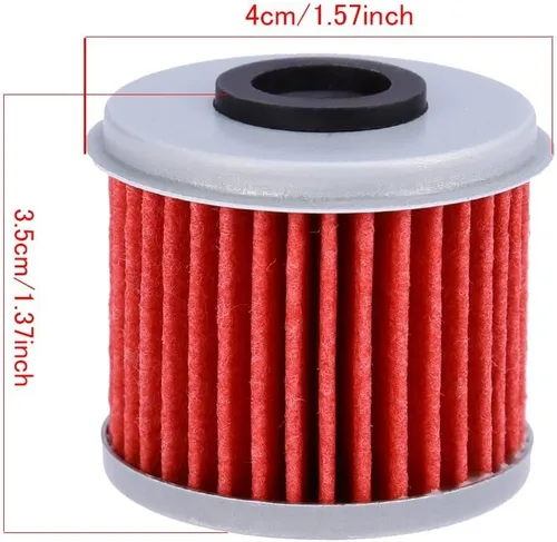 Vista 3 de Saihisday Filtro de aceite HF116 para ATV Honda TRX450R CRF250X CRF450X CRF250R CRF450R motocicleta reemplaza #15412-MEN-671 (paquete de 10)