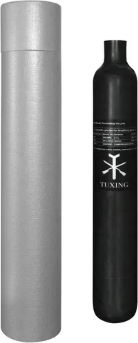 Vista 9 de TUXING Sistema de tanque de paintball de aire comprimido HPA de fibra de carbono I 0.7L/42Cu en/700CC Pcp Air Tank I PCP Tank 4500 psi, sistema