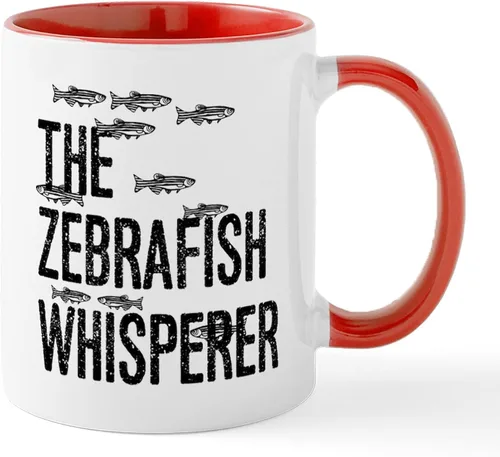 Vista 13 de CafePress I Speak Zebrafish - Taza de café de cerámica, taza de té de 11 onzas