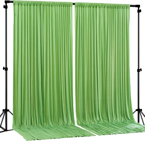 Vista 54 de Cortinas de Fondo Beige - Cortinas de Poliéster Sin Arrugas para Fotografía, Cortinas de Fondo para Fiestas, para Decoraciones de Baby Shower
