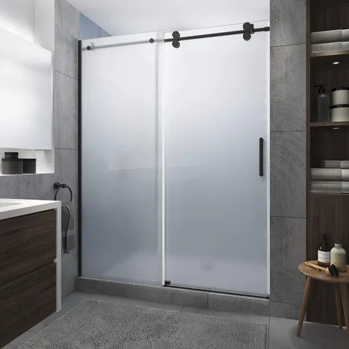 Vista 20 de Aston SDR978EZ.UC-ORB-4880-L Langham XL Puerta de ducha, bronce aceitado, transparente-izquierda