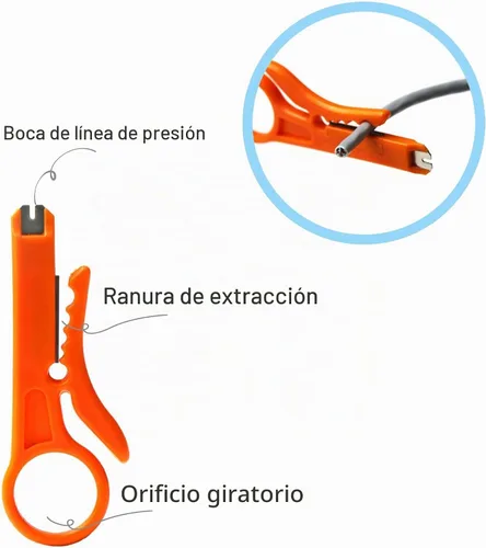 Vista 8 de Crimpadora de red, cortador pelacables - RJ11 RJ12 RJ45 6P6C/4C, 8P8C Conector Crimper Alicates, para cables de red y teléfono, herramientas