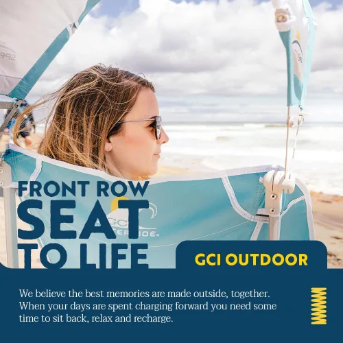 Vista 11 de GCI Outdoor Waterside Pod Rocker - Mecedora para exteriores con toldo parasol
