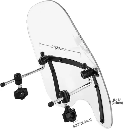 Vista 3 de TCT-MOTORPARTS Parabrisas delantero transparente de 7/8 pulgadas apto para Harley Softail Sportster XL883 1200 FLTR FLTX FLHT Dyna Street Bob Wide
