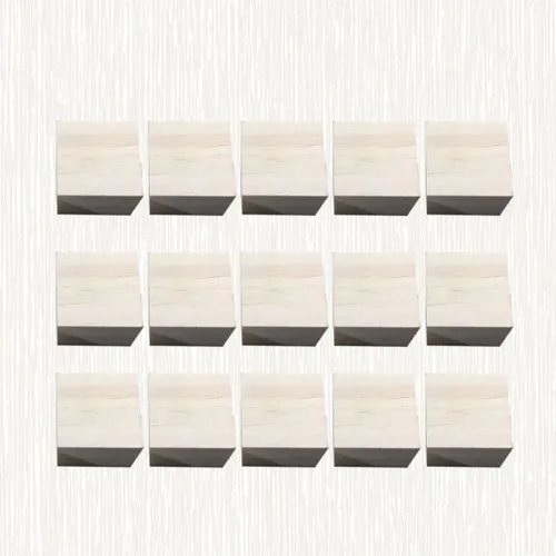 Vista 4 de 15 Pcs Unfinished Wood Cube Blocks, DIY Craft Pieces Blank CM