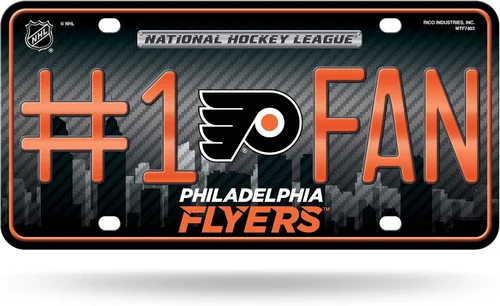 Vista 12 de NHL #1 - Placa de matrícula metálica para ventilador