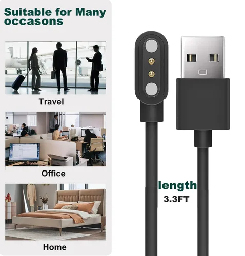 Vista 7 de Cable de carga compatible con WNH/MILOUZ/Amzhero/ENOMIR/AEAC/Hoowel/Gydom/Faweio/Fitpolo/TOOBUR IDW26 IDW19 IDW16 IDW13 ID208BT, cargador