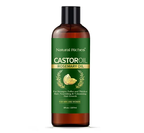 Vista 11 de Natural Riches Aceite de ricino orgánico, prensado en frío, certificado USDA para el crecimiento del cabello, pestañas más gruesas, cejas, hidrata