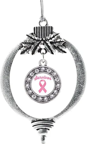 Vista 544 de Inspired Silver - Adorno de cromosoma 21 con dije de círculo de plata con joyas de circonita cúbica