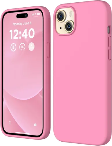Vista 14 de Compatible con iPhone 15, funda de silicona líquida, funda protectora de cuerpo completo a prueba de golpes [forro de microfibra suave], funda Azul
