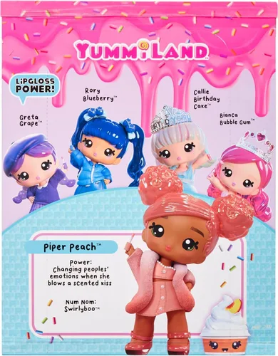 Vista 3 de Yummiland Muñeca grande + Lipgloss Mascota - Melocotón
