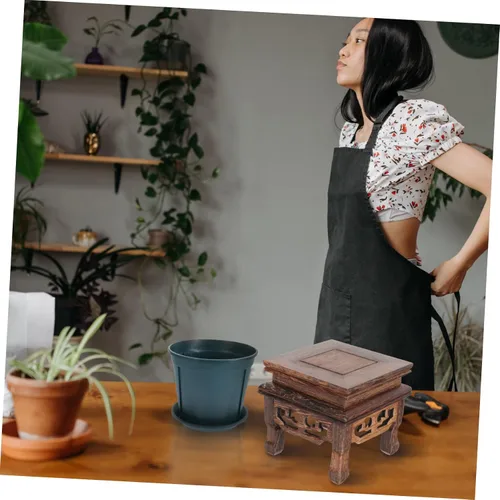 Vista 4 de Happyyami Macetas base para exteriores, macetas para plantas de interior, soporte de flores en maceta de interior, soporte para plantas