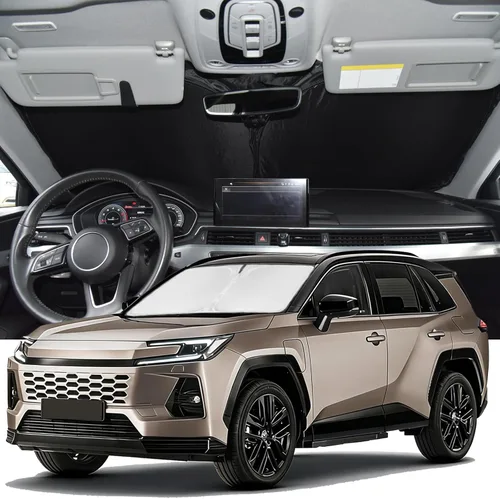 Vista 38 de Parasol para Toyota 4Runner 2010-2024 2025 - Cubierta de Parasol para Parabrisas - Sombra de Ventana Frontal de 4 Capas para 4-Runner de Ajuste