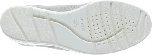 Vista 4 de Geox D Ilde A - Tenis de gamuza para mujer, gris, 8