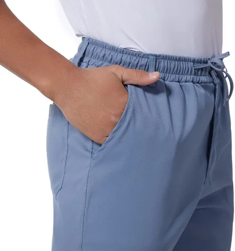 Vista 8 de Pantalones casuales de lino de algodón para hombre, pantalones sueltos de playa, pantalones largos de yoga ligeros