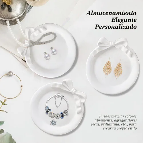 Vista 5 de 2 moldes redondos para bandeja de lazo, molde rectangular de silicona para bandejas de colocación de joyas, bandejas de postres, platos