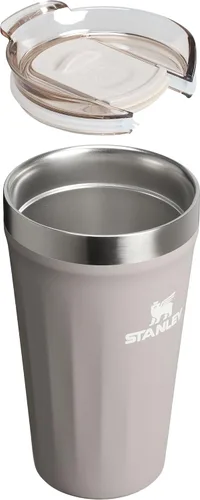 Vista 3 de STANLEY Vaso para Uso Diario Tapa de Encaje a Presión para Beber Taza para Bebidas, Café y Cócteles Copa de Vino de Acero Inoxidable Aislada