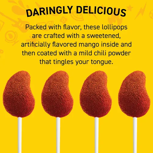 Vista 3 de Vero Paletas con sabor a mango cubierto de chile, 40 piezas