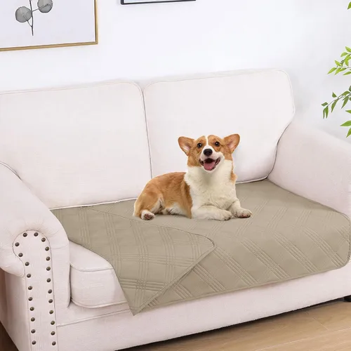 Vista 49 de hyha - Manta impermeable para cama de perro, mantas suaves para mascotas, funda impermeable para sofá para perros, fundas reversibles lavables