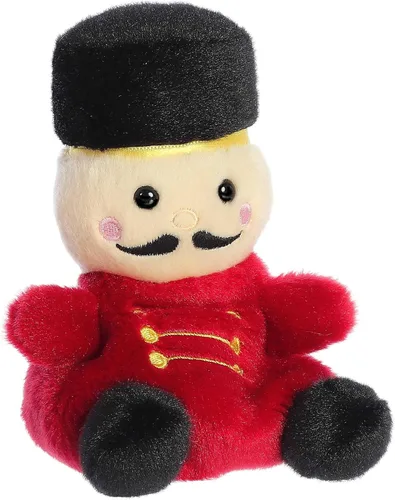 Vista 2 de Aurora® Adorable Palm Pals™ Marius Nutcracker™ - Animal de peluche, diversión de bolsillo, juego sobre la marcha, rojo, 5 pulgadas